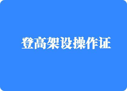 男人艹女人网站免费看登高架设操作证